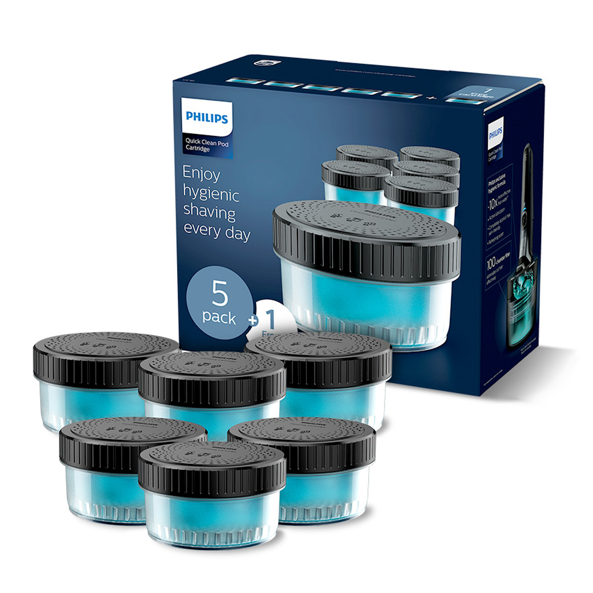 필립스 무선 클렌징 팟 세척 카트리지 세정액 6개입 55,000원