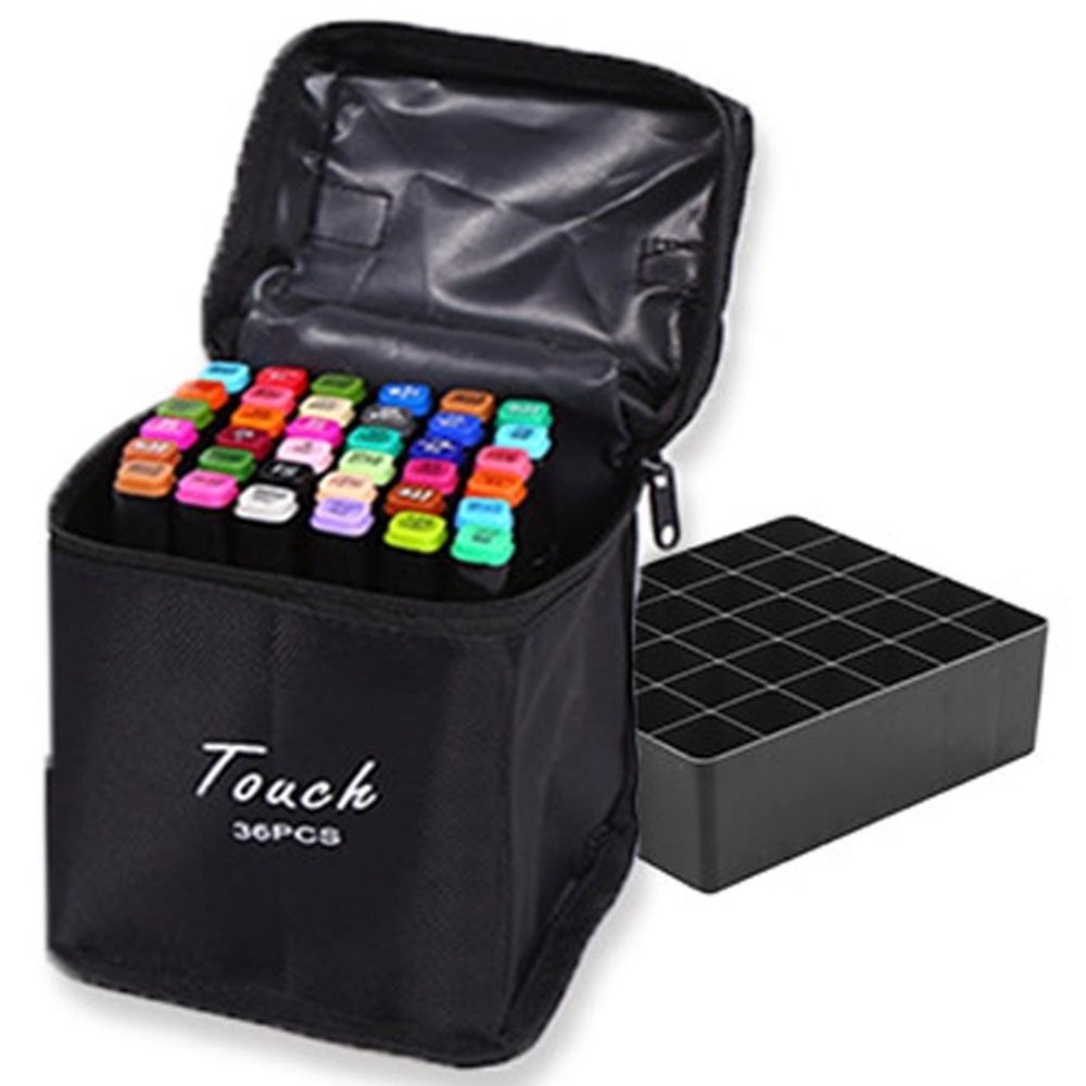 [메잌미] 터치 디자인 트윈마카 마카펜 (36색/천케이스), 1개, 36색 10,000원