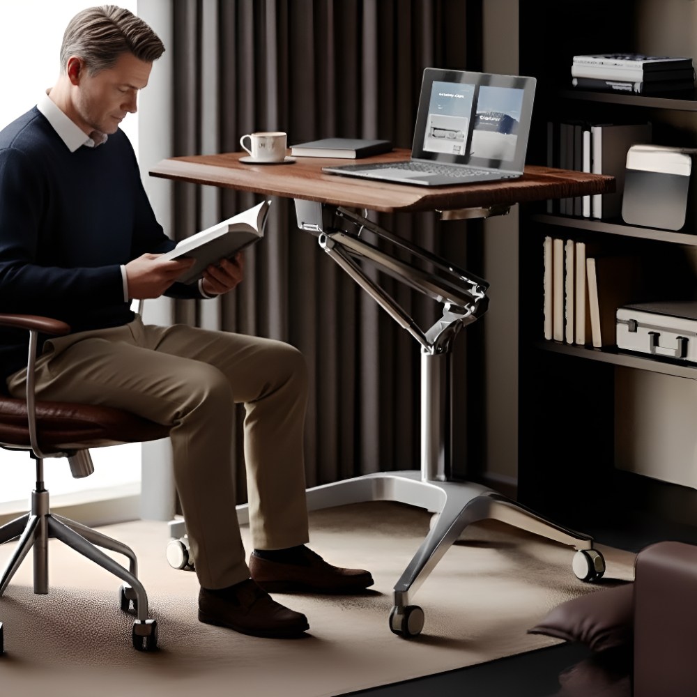 앙비 프리미엄 유압식 스탠딩 높이조절 책상 이동식 컴퓨터책상 534,000원