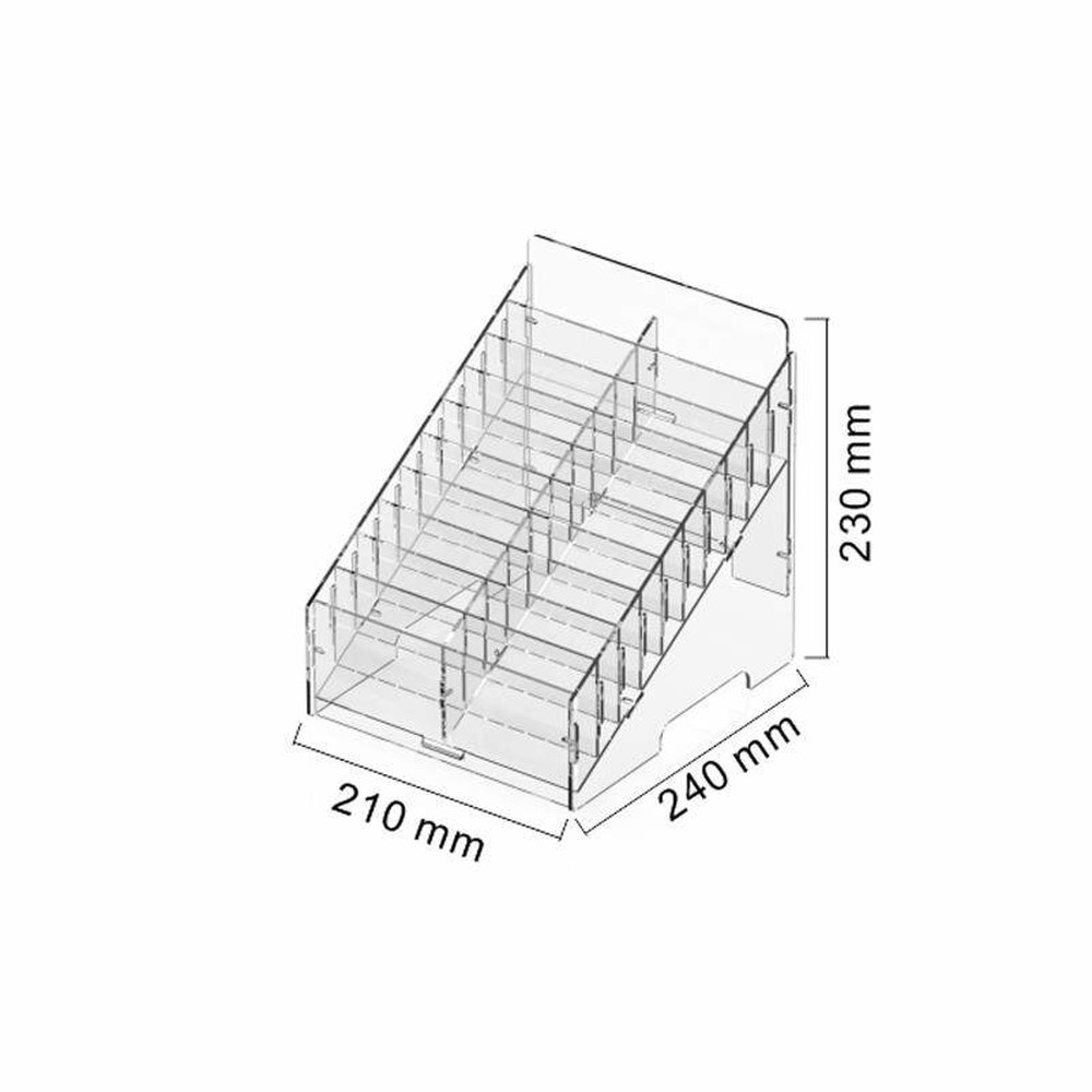 스마트 아크릴 카드키 보관함 분류함 쿠폰 15X높이 반납함 21X너비 2X6 주민등록증 수거함12칸 27,400원