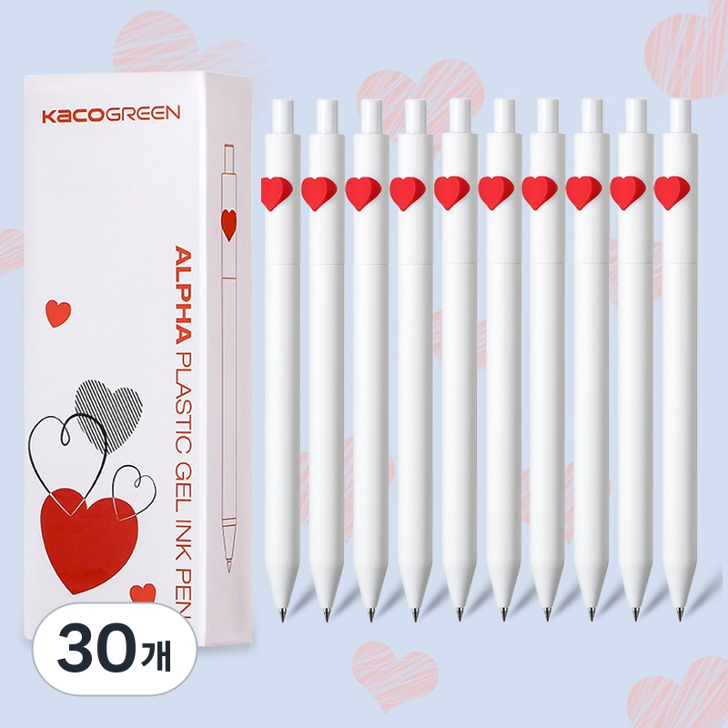 카코 퓨어 소프트 젤펜 하트 10P, 하트 젤펜 10P, 30개 44,400원