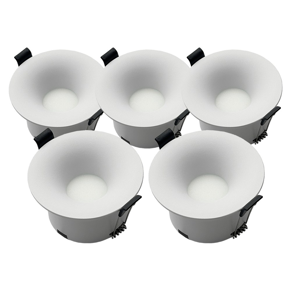 라인라이팅 LED 샤론 3인치 호른 다운라이트 확산형 12w (주광 전구 주백), 5개, 주백색(아이보리빛) 39,000원