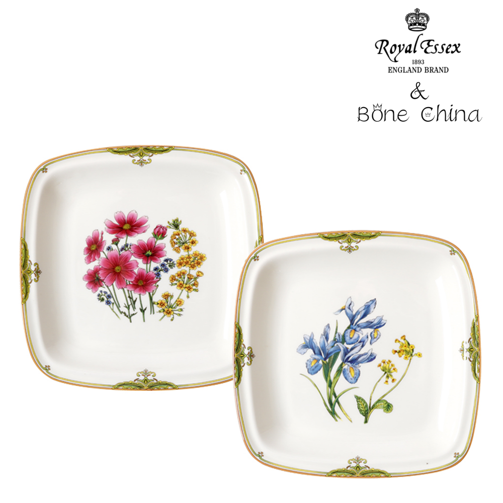 본차이나 정사각 반찬접시 디저트접시, 혼합, 1세트 29,800원