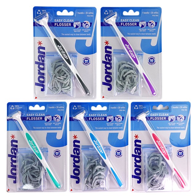 조르단 이지클린 교체형 치실 핸들 랜덤 발송 + 리필 20p 6,000원