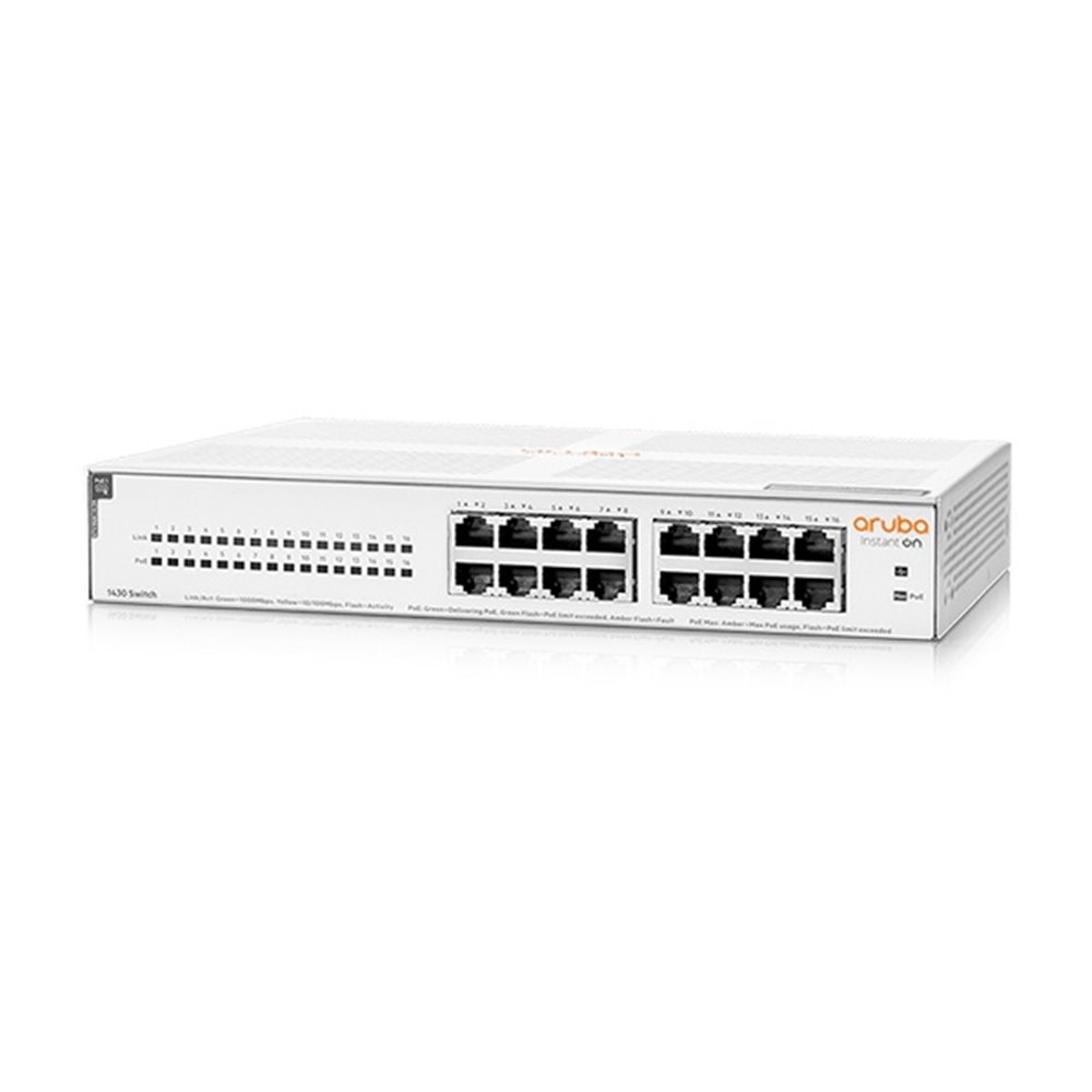 HPE Aruba Instant On 1430 16G CL4 PoE 124W R8R48A  16포트 스위칭허브 1420 24G PoE+ JH019A후속 395,000원
