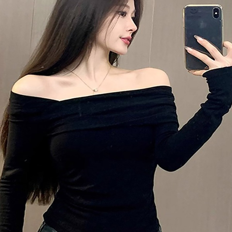 피어니스트 여성용 숄더 랩 스퀘어넥 긴팔 티셔츠 21,120원