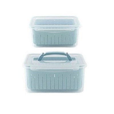 나누담 야채 채소 과일 정리수납 채반 밀폐용기 2종 세트, 7세트, 2700ml + 6500ml 143,200원