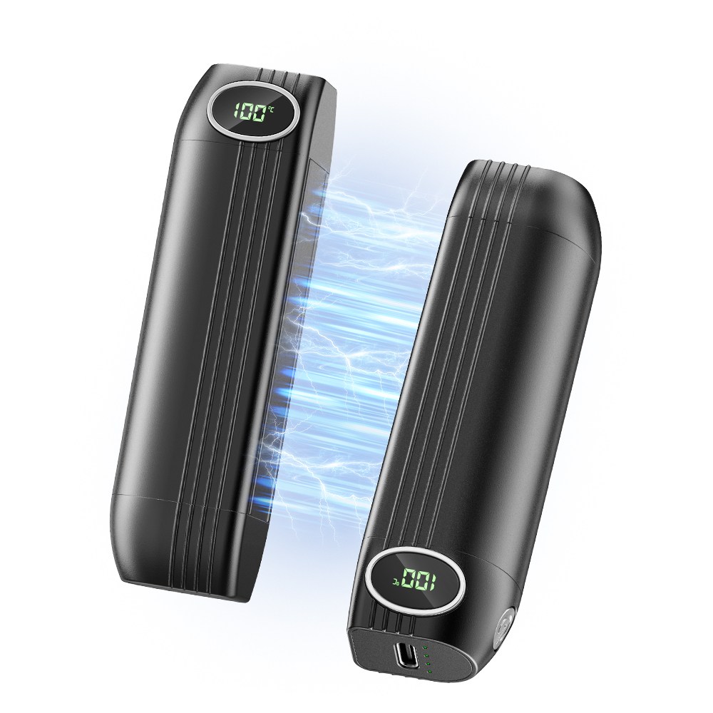 THOUSTA 겨울 대용량 휴대용 마그네틱 손난로 미니 충전식 손난로 분리형 양면 발열 3단계 온도조절 손난로, 블랙 49,800원