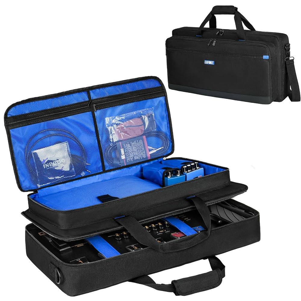 Boss ME-90/GT-1000/GX-100/ME-80 기타 멀티 이펙트 페달 케이블 및 액세서리를 위한 여러 포켓이 있는 보드 케이스236 x 35 114 인치 가방 전용 106,600원