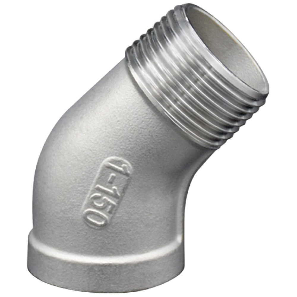 스텐 나사 45도 서비스엘보 M-F 8A-50A,스트리트 엘보,암수엘보,배관 자재,수도 배관부속,설비부품,호스연결,SUS304, 1개 1,200원