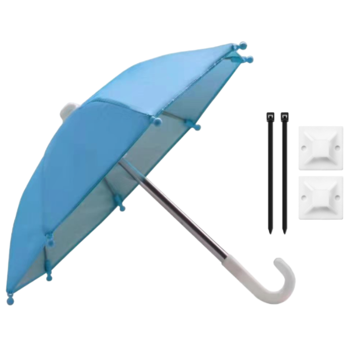 투케바이크 오토바이 자전거 햇빛가리개 미니우산 + 케이블타이 2p+ 양면테이프마운트 2p, 블루 8,900원