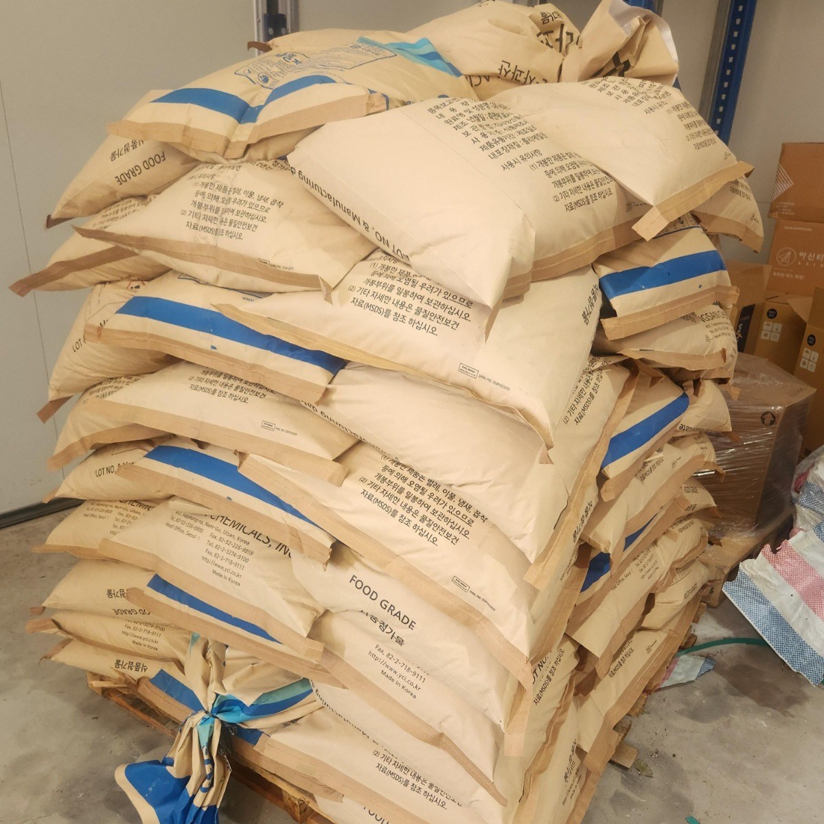 마오리 세척마사 20kg 80개입 파레트 640,000원