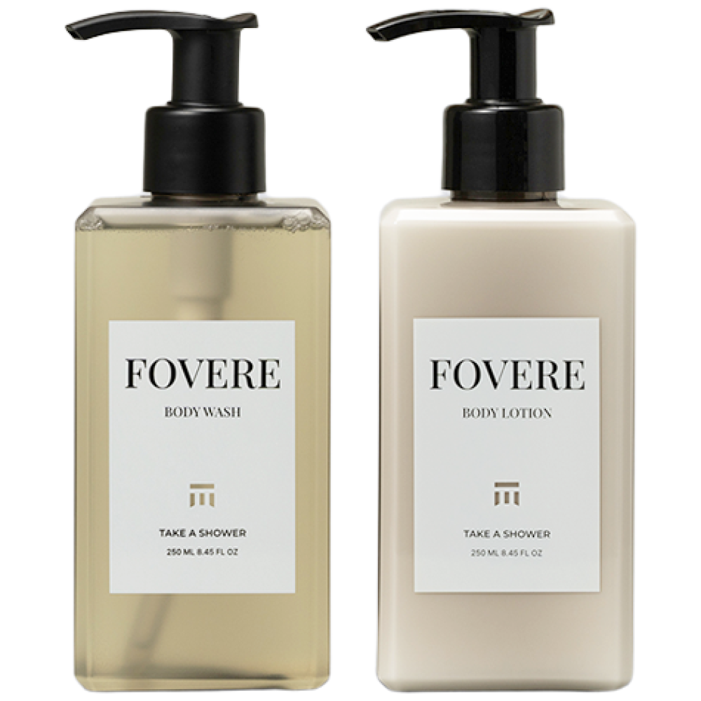 테이크어샤워 FOVERE 포베레 2종 세트 (바디워시 250ml+바디로션 250ml), 1세트 50,510원