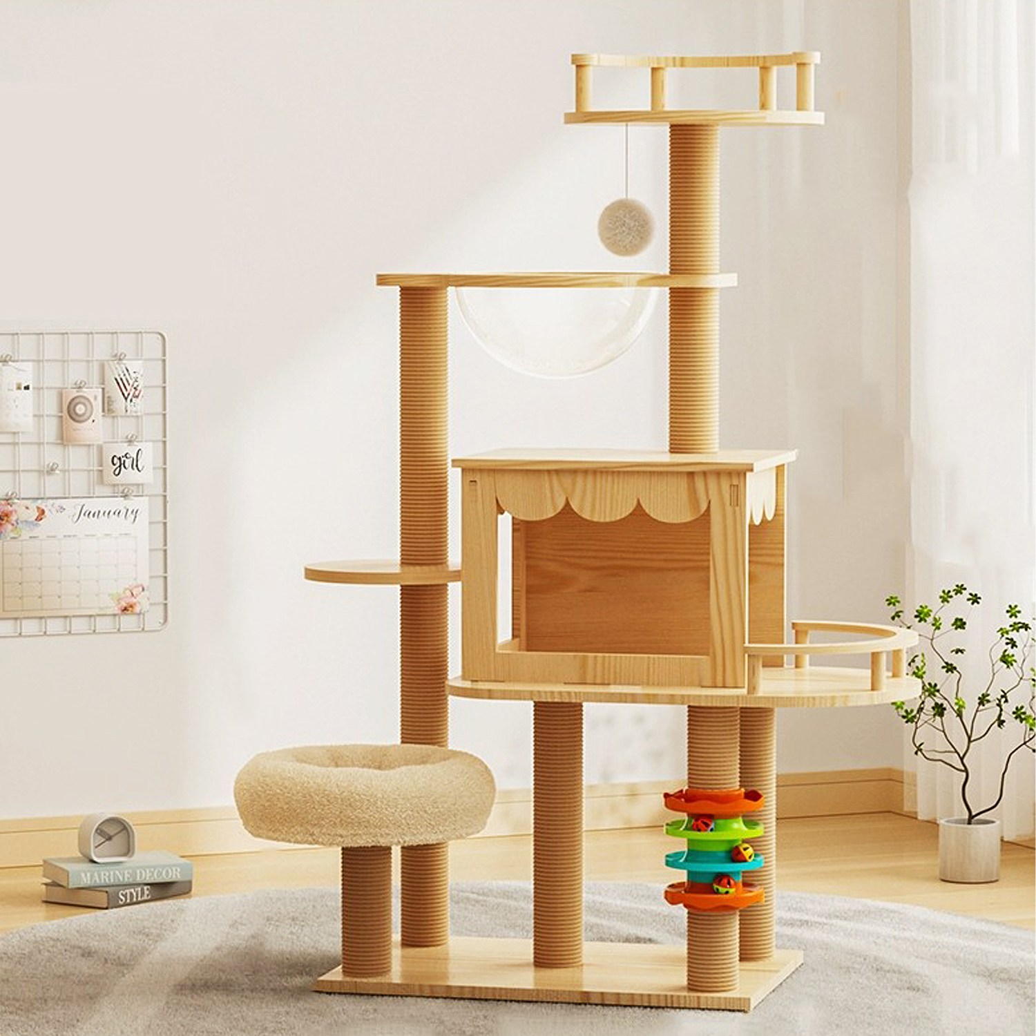캣타워 우드 고양이타워 계단형 놀이터 66,900원