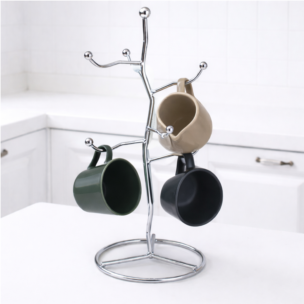 인즈홈 공간절약 주방 인테리어용 미니멀 올스텐 컵걸이, 1개, 실버 14,700원