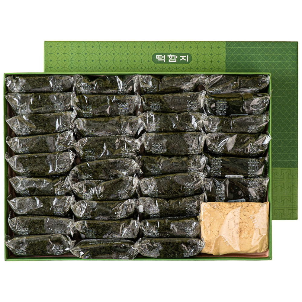 현미쑥떡 현미쑥인절미 현미떡 떡선물세트 떡함지, 80g, 30개 58,000원