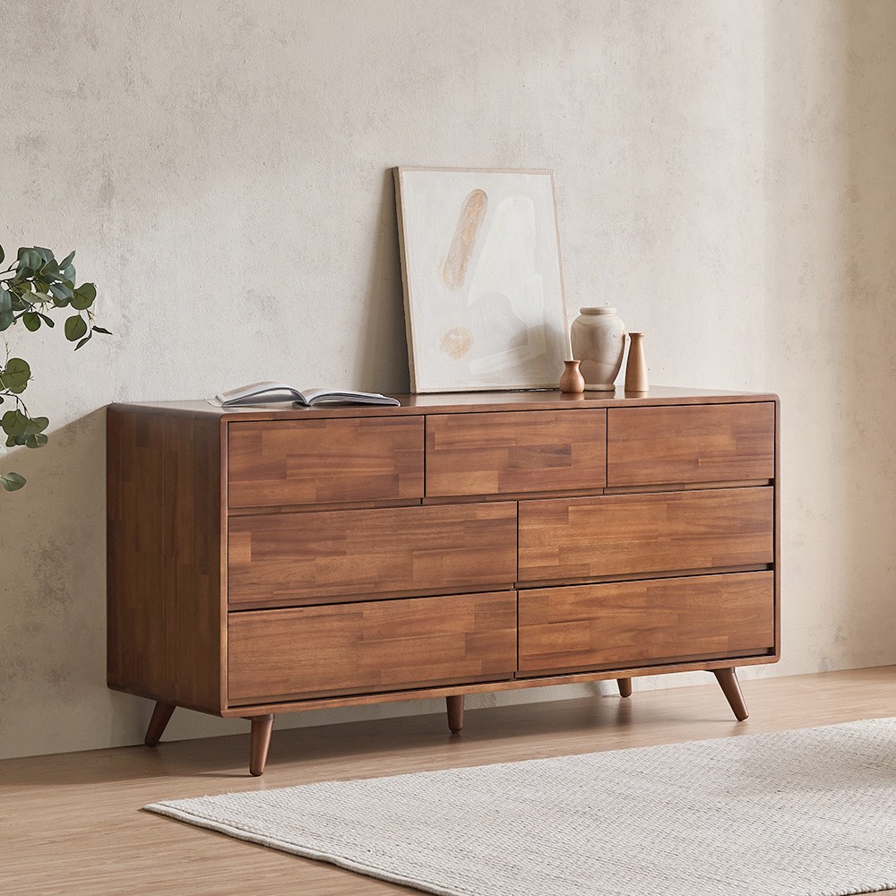 핀란디아 아브릴 원목 1500 와이드체스트, 3단, 월넛 579,000원