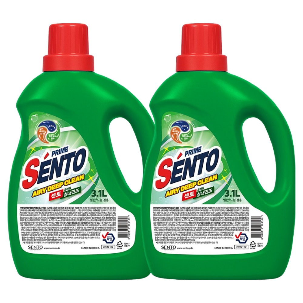 센토 프라임 에어리 딥클린 세탁 액상세제 실내건조용 본품 10,900원