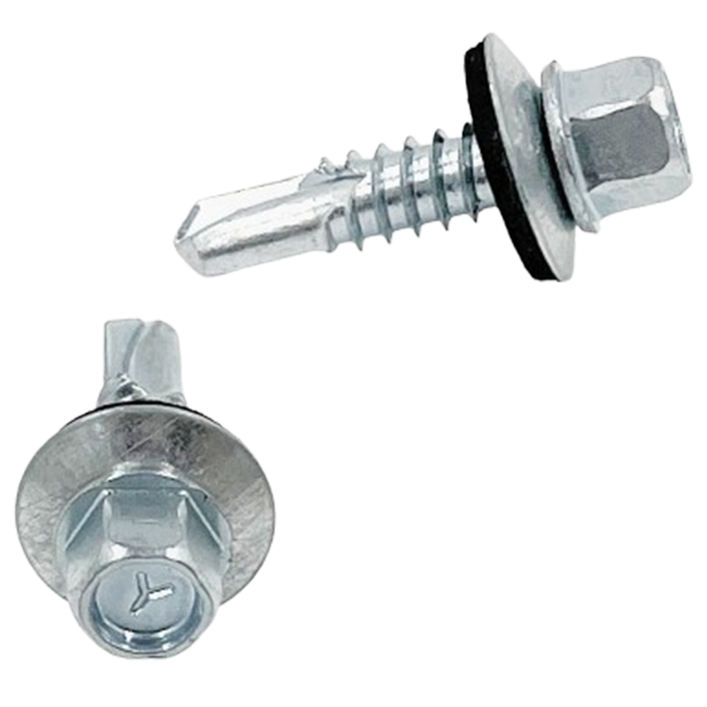 [유진코] 육각방수피스 14 X 25 흑색돔와샤 200개 판넬 지붕 방수나사 직결, 200개 11,400원