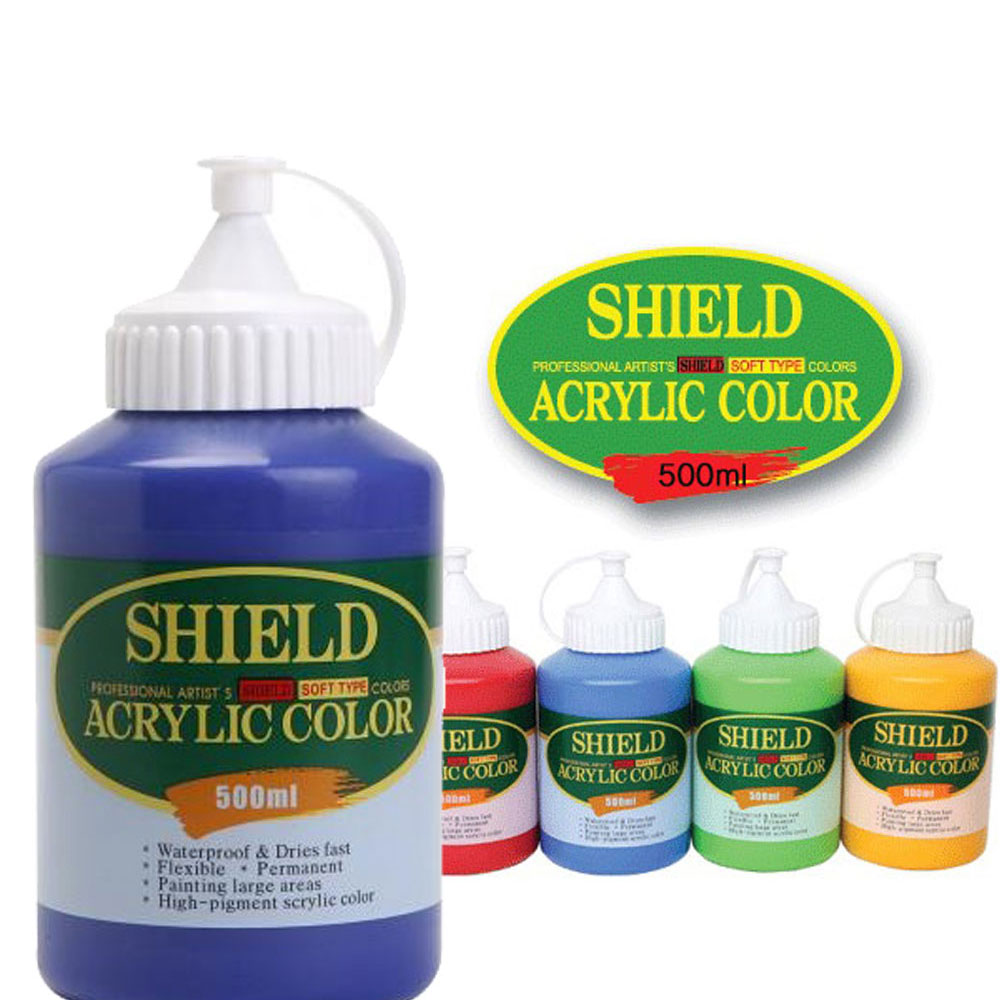 쉴드 아크릴칼라 소프트 아크릴물감 500ml 15,000원