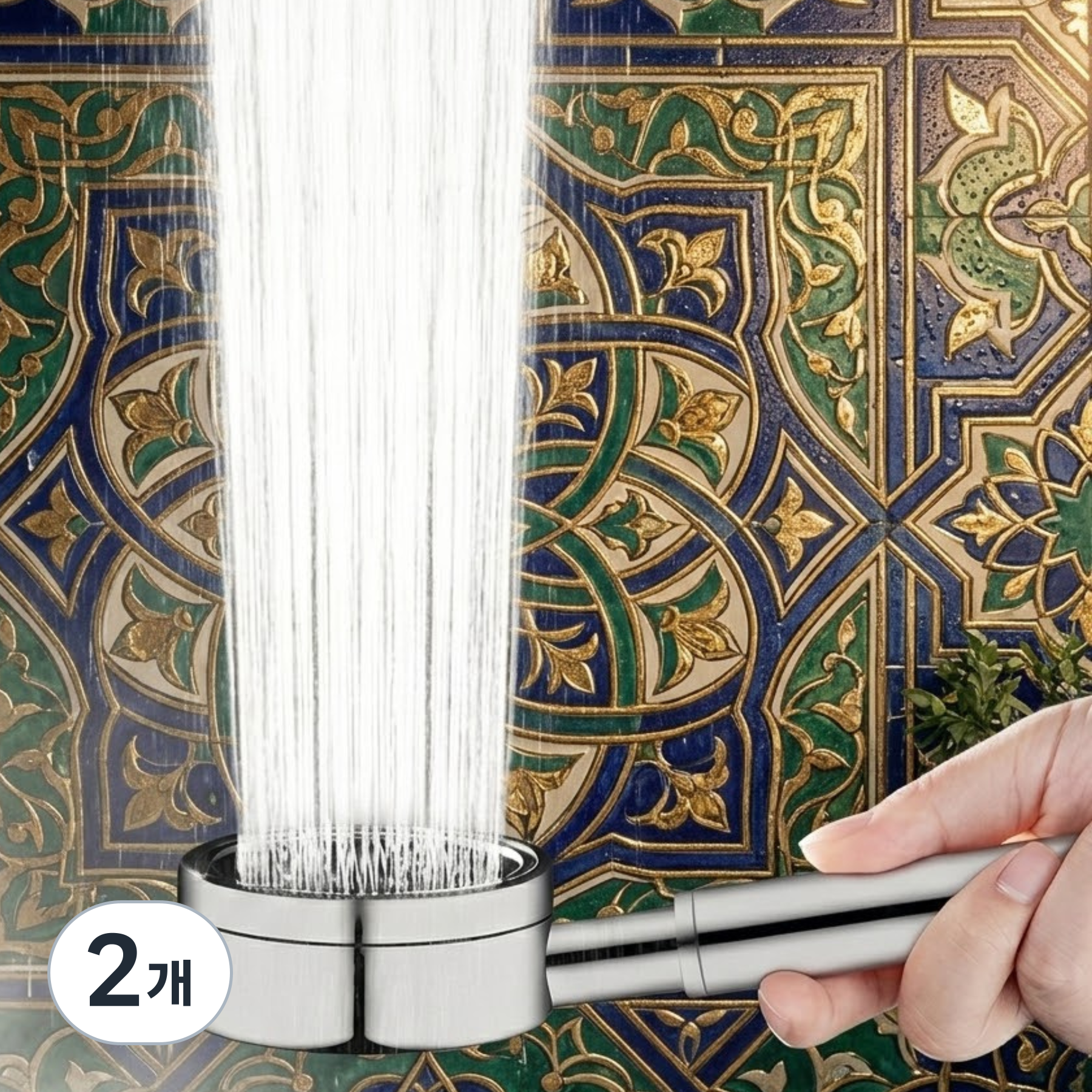 호텔식 무광 SUS304정품 샤워기헤드 절수 수압상승, 실버(무광스텐), 2개 18,000원