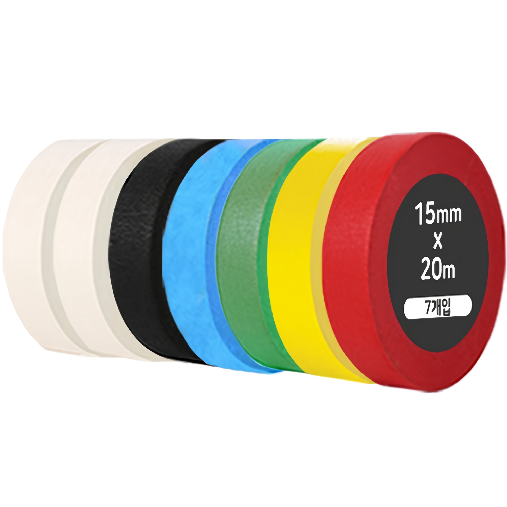 iQIHAN 다다 레인보우 마스킹테이프 7개입 15mm x 20m 4,960원
