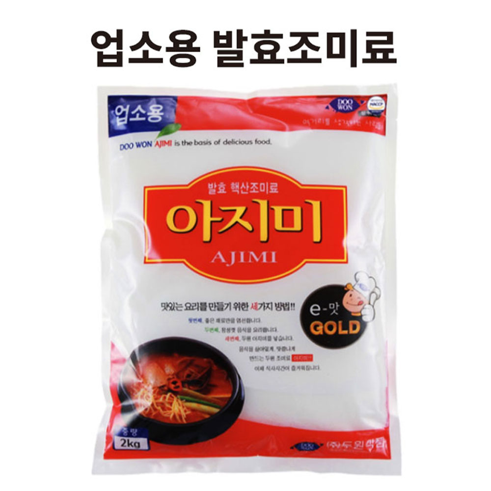 두원식품 아지미 발효조미료 식당용미원 2kg, 2kg, 3개 35,790원