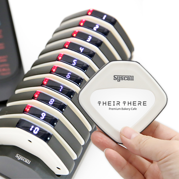 [링고벨] 카페 진동벨10개 세트상품 로고스티커 무료제작 SGP-300R-10C 649,000원