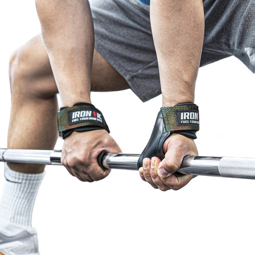 아이언빅 헬스 스트랩 퀵그립 데드리프트 리프팅 랫풀다운 덤벨 원암 턱걸이 풀업, 카모, 1개 23,800원