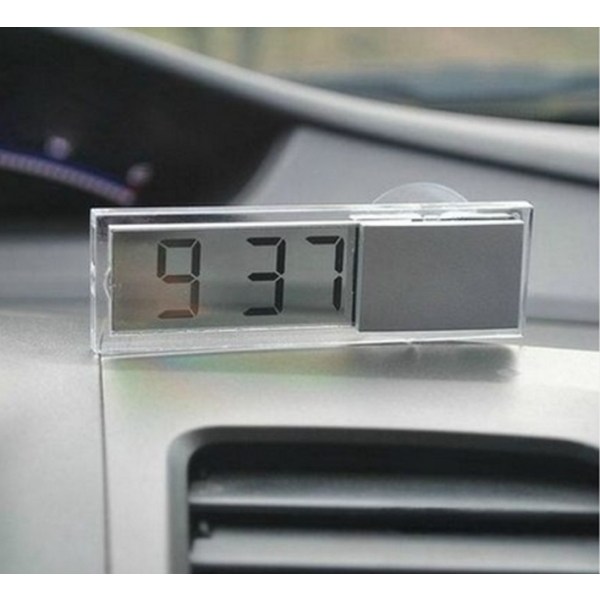 차량용 디지털 시계 - LCD 흡착 부착형 - 시간 날짜 표시 - 실내외 겸용 4,400원