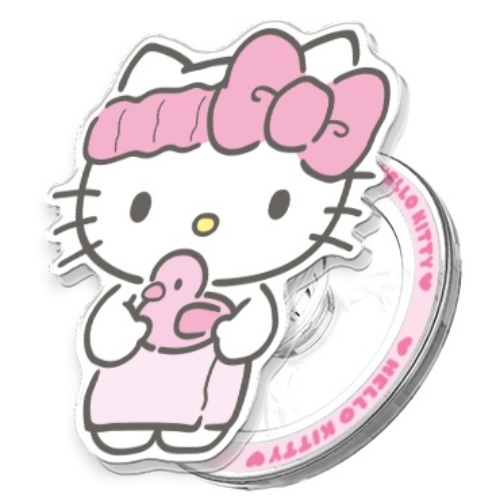 (정품)산리오 목욕 그립 투명 마그네틱 스마트톡+자석링(맥세이프 호환), 목욕_헬로키티, 1개 19,500원