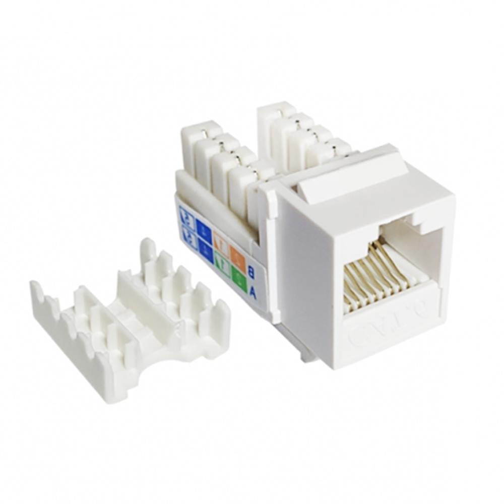 LANstar 키스톤잭 모듈 CAT.6 Slim 타입 화이트 UL인증 LS-6KTVM-U1WH, LS-6KTVM-U1WH 화이트, 1개 1,900원