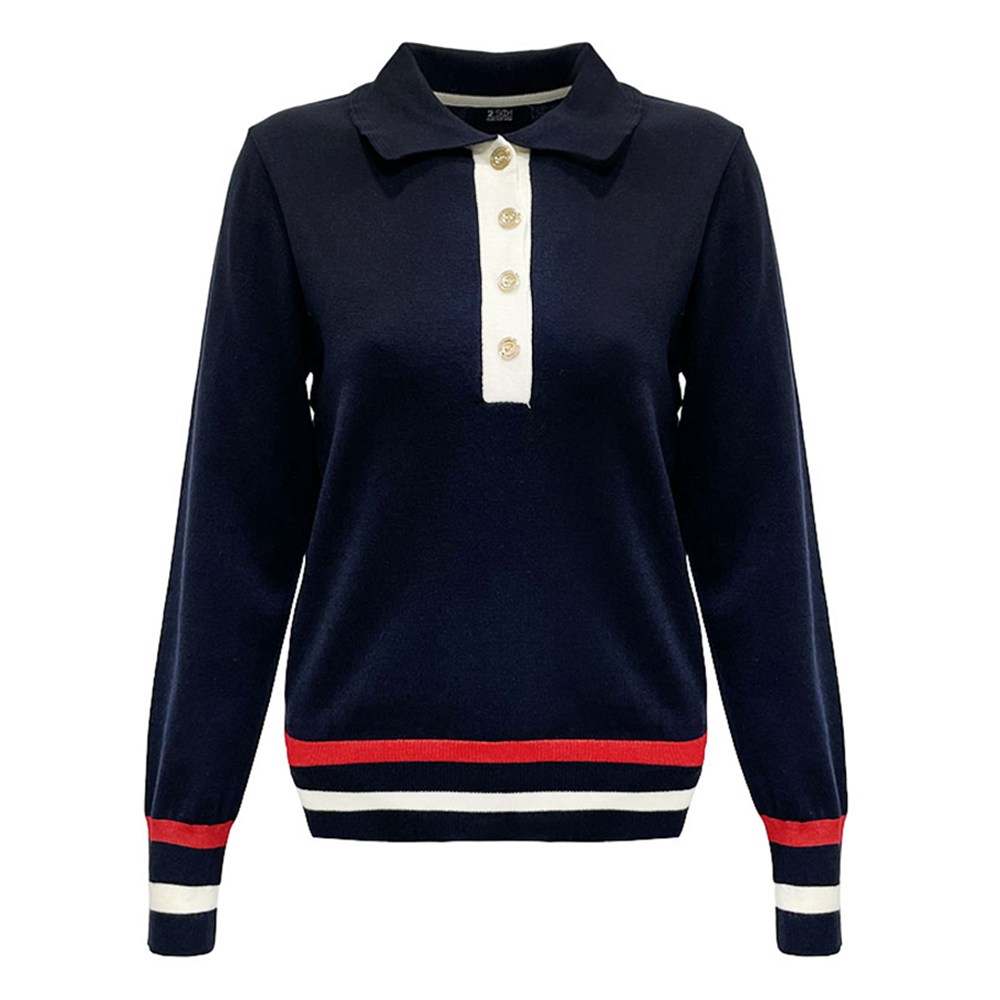 투솜 여성 골프 카라 니트 컬러라인 배색 긴팔 반팔 여자골프니트 여성반팔골프니트 여성긴팔골프니트 여자봄니트 여성봄니트 36,900원