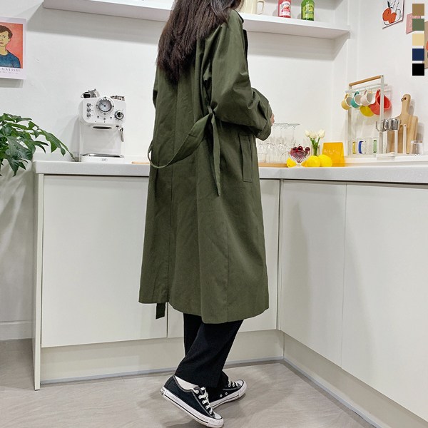 티데일리 [로켓] 여성용 베이직 심플 레글런 싱글 롱 트렌치코트 봄가을 코트 19,710원