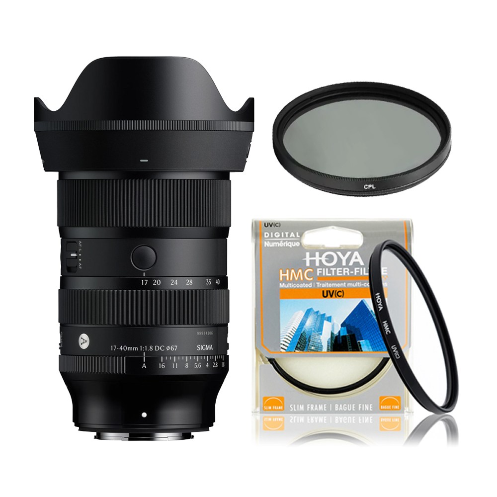 시그마 A 17-40mm F1.8 DC 소니 SE + 호야 HMC UV 필터 + CPL 필터 1,480,000원
