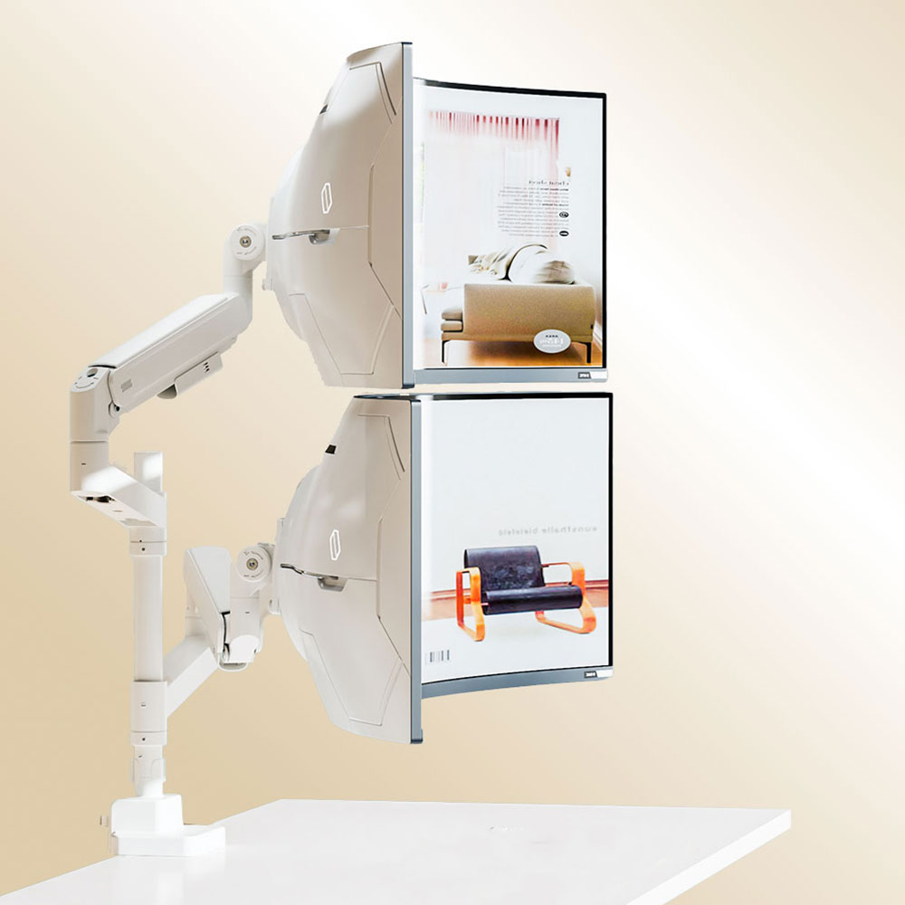대형 고중량 듀얼 모니터암 파이프형 2대 모니터 거치대 57인치 55인치 49인치 43인치 엘지 삼성 353,000원