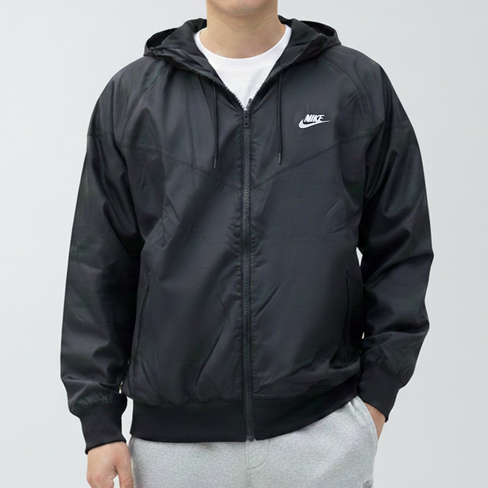 백화점판 나이키 바람막이 후드 경량 간절기 봄 가을 런닝 자켓 오버핏 남성 + 파우치 118,900원