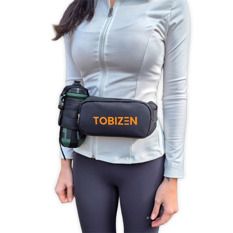 투바이젠 등산 러닝 힙색 가방 벨트 웨이스트백, 블랙&오렌지 16,900원