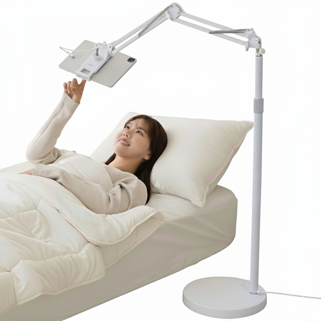 4세대 초고속충전 내장형 스톤힐 X&X 태블릿 거치대, ST-HOLDER STAND (화이트-충전) 39,880원