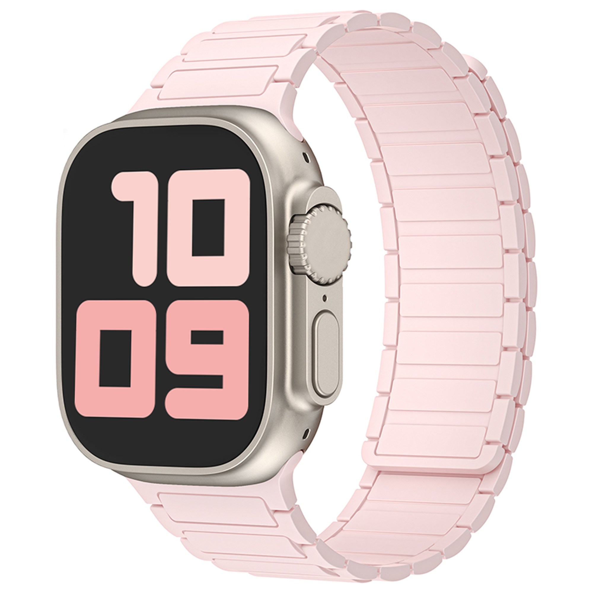 사라밴드 애플워치 호환 마그네틱 어드반스 실리콘 스트랩, 핑크, 1개 18,900원