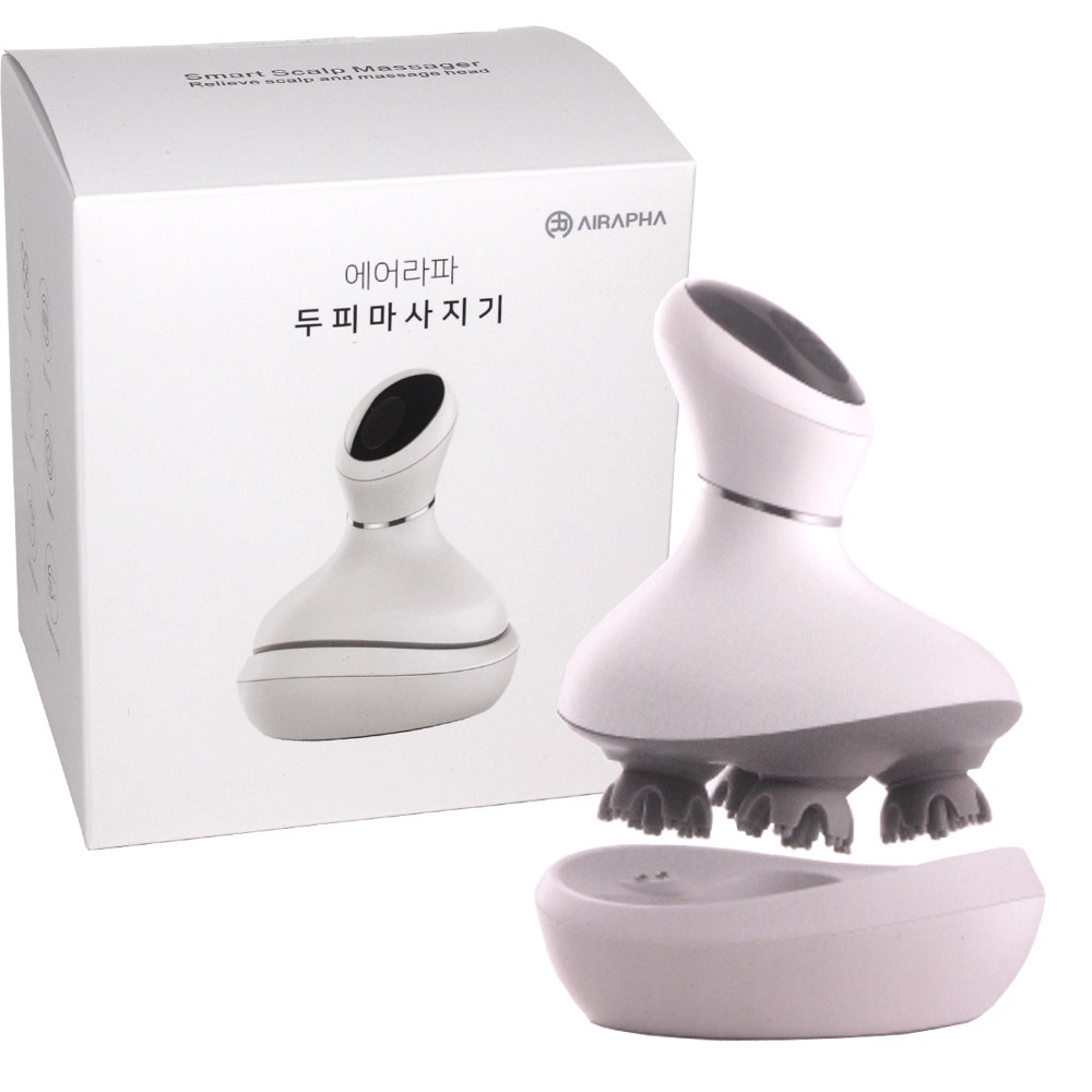 에어라파 스마트 스캘프 마사지기 전동 두피마사지 HS3440 (화이트) /충전식/무선사용/ 생활방수/타이머/KC인증/ 정품 55,830원