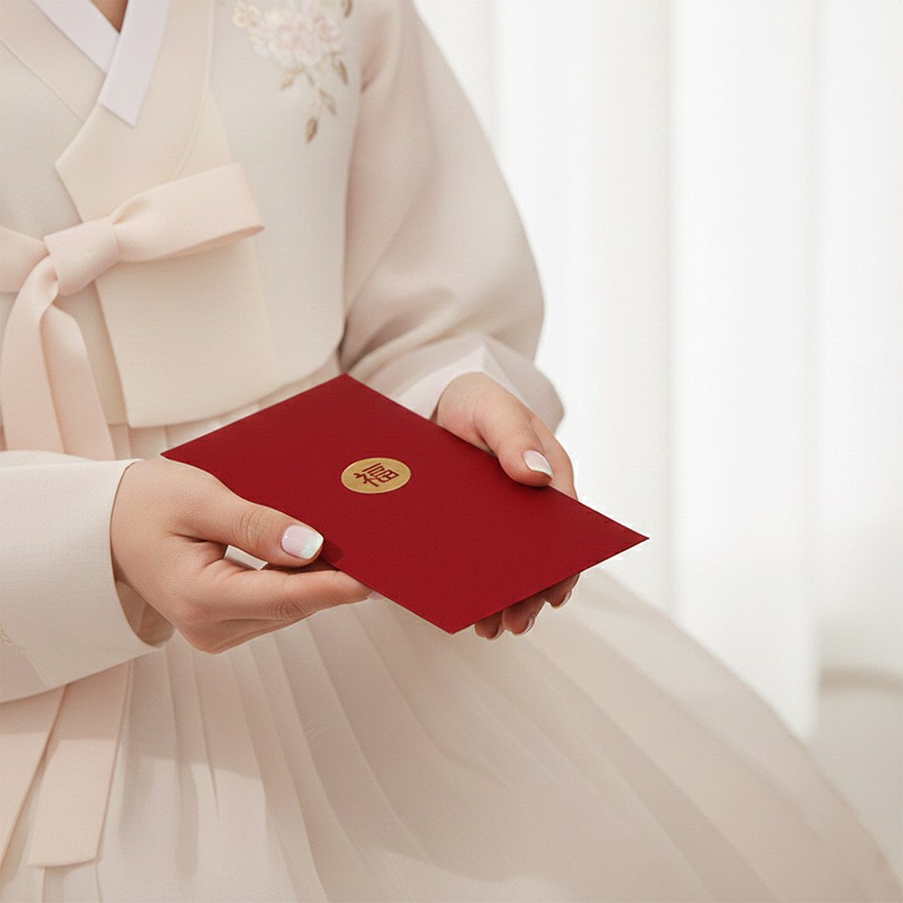 VITALO 딥레드 프리미엄 용돈봉투 감사 축의금 경조사 답례 명절 현금봉투 돈봉투, 1개, RD_복 봉투_6매입 7,800원
