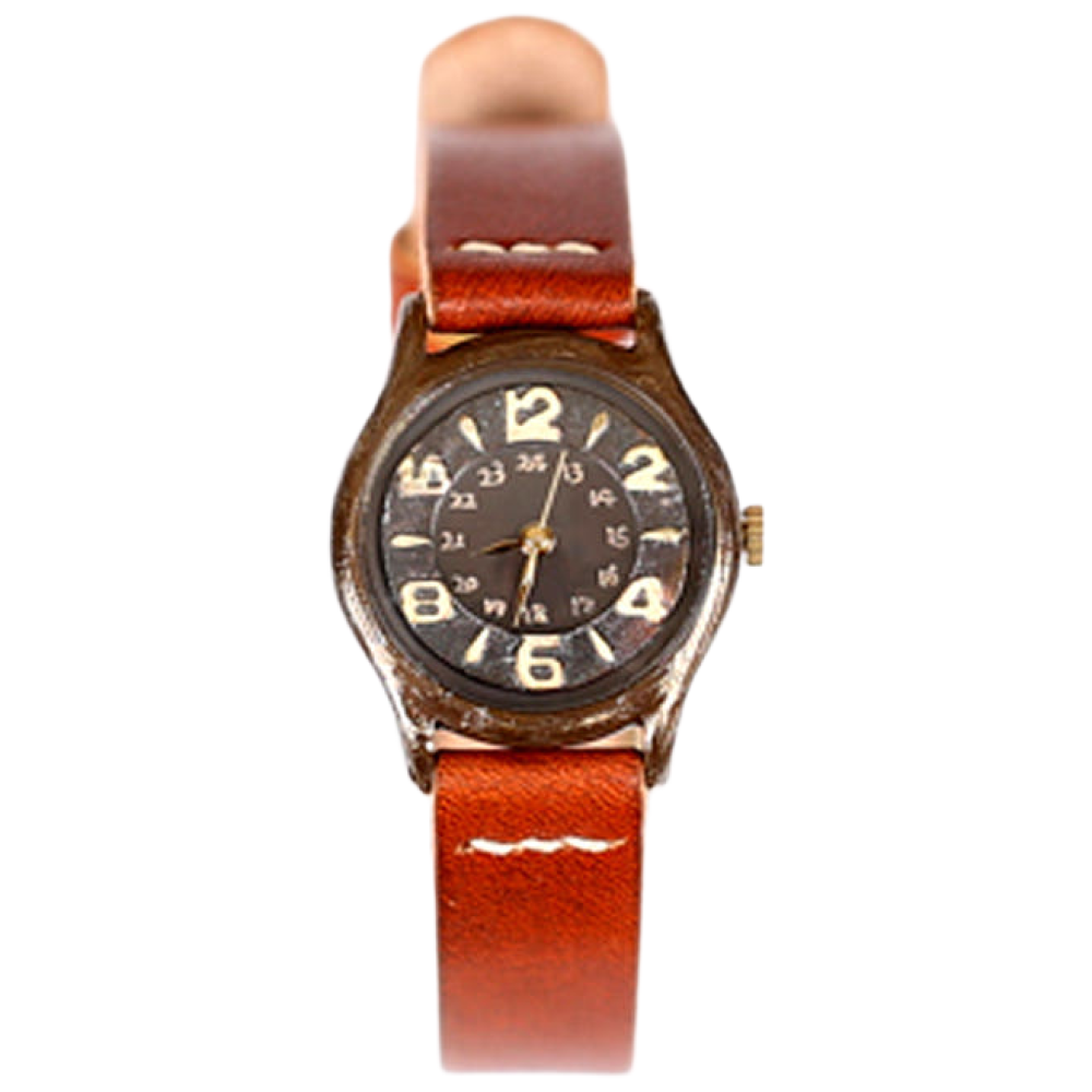 메탈엣린넨 핸드메이드 가죽밴드 여성 손목시계 SackSackW 180,000원