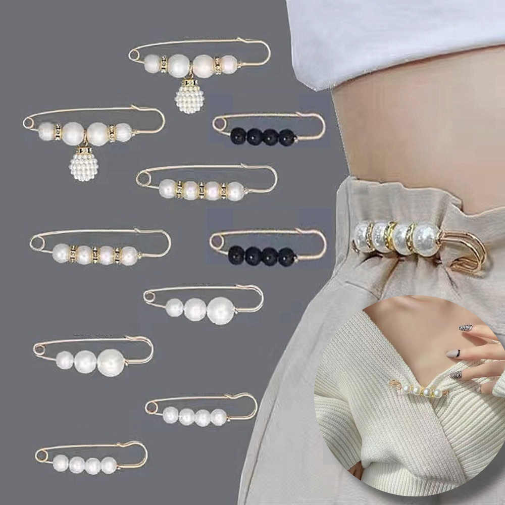 주니니몰 바지 허리조절 진주핀 브로치 옷고정 단추 7,890원