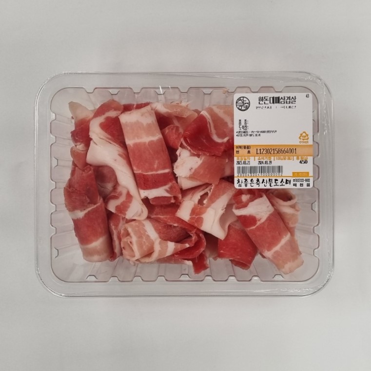 클릭마켓 국내산 한돈 대패삼겹살 400g 냉삼 옛날 미박 냉동 삼겹살, 1개 10,800원