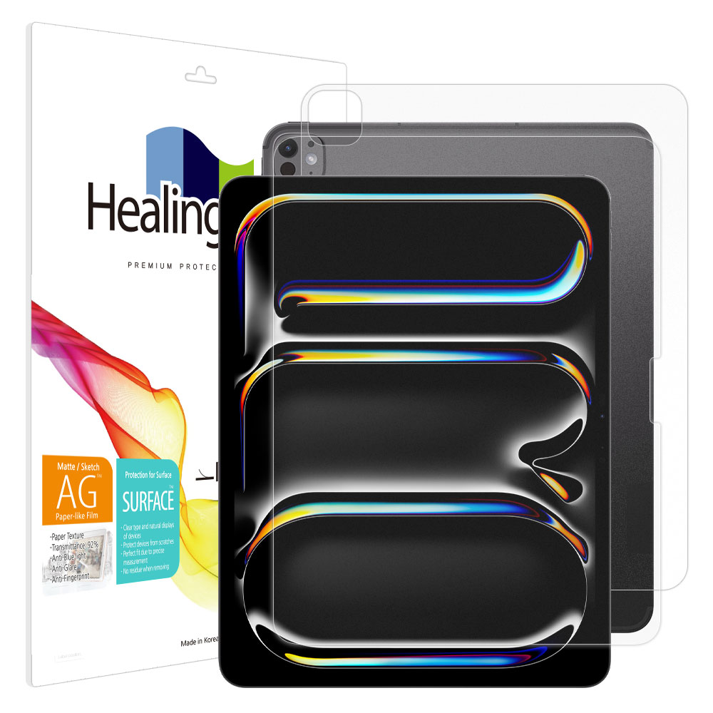 힐링쉴드 아이패드 프로 8세대 13 M5 항균 종이질감 블루라이트차단 액정보호필름1매 후면1매 34,920원