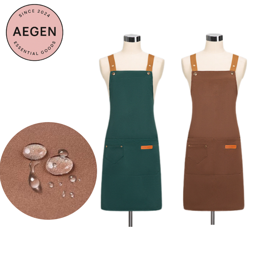 Aegen 카페 방수 바리스타 앞치마 예쁜 주방 방오 미용실 앞치마 8,000원