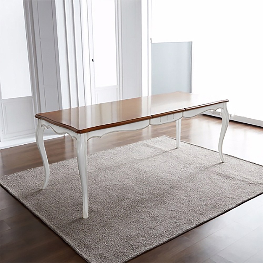 피어젠가구 로사 프렌치 엔틱 6인용 원목 식탁 화이트 단품 692,580원