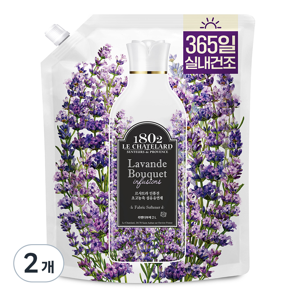 르샤트라1802 인퓨전 초고농축 섬유유연제 라벤더부케향 리필 15,900원