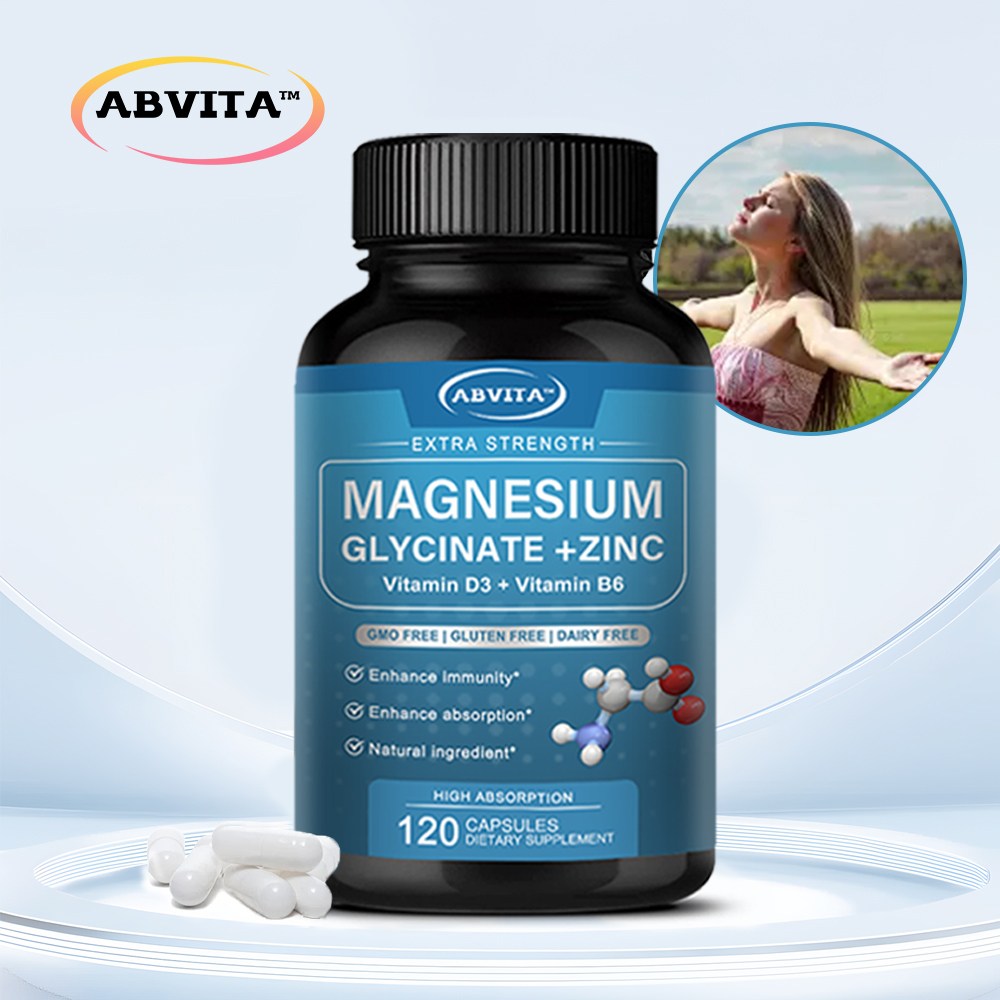 마그네슘 글리신 식물성 캡슐 500mg에는 아연, 비타민 D3 및 B6가 함유되어 있어 신경 장 이완을 촉진합니다., 1개, 60정 17,950원